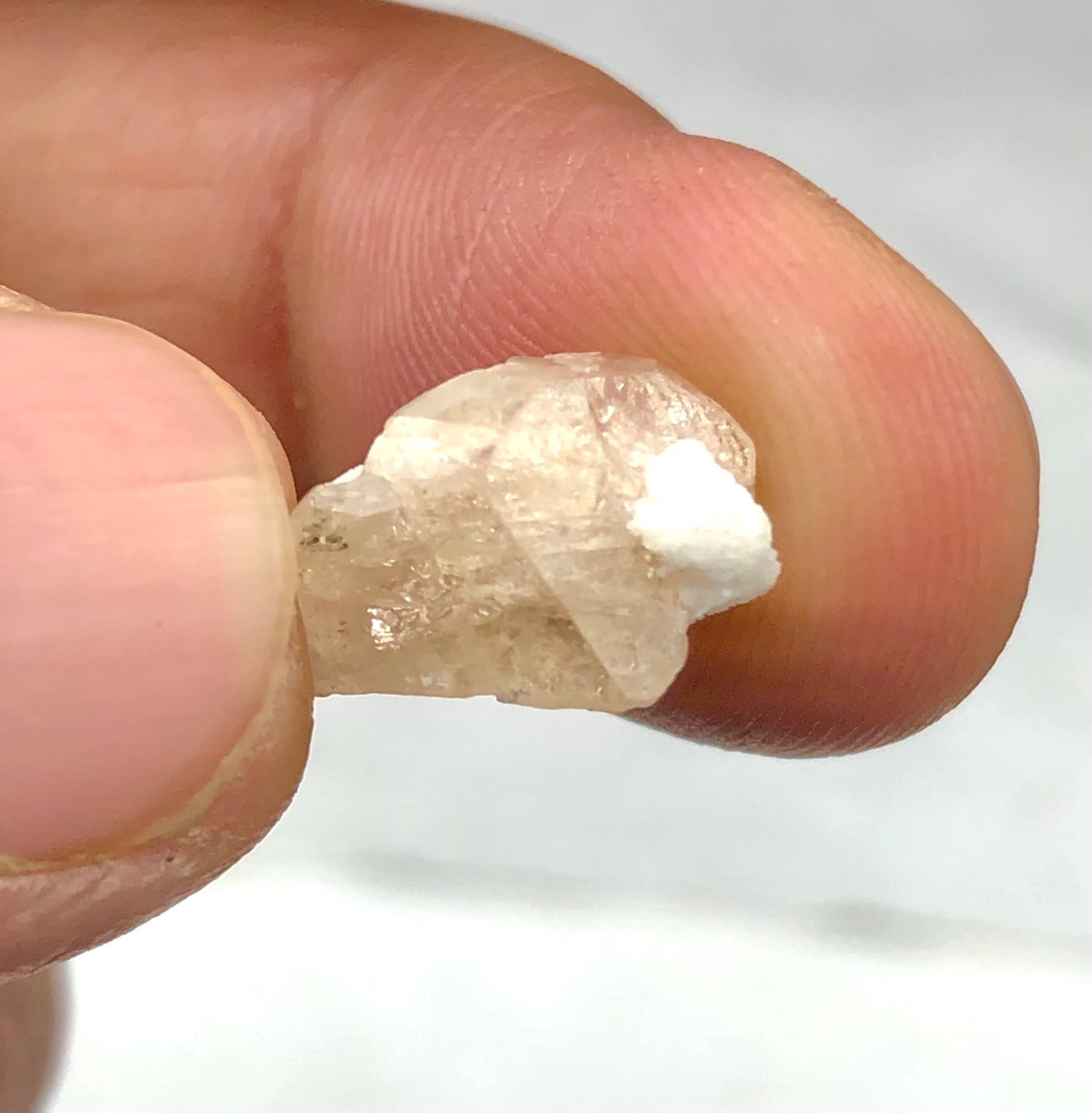 Morganite crystals lot natural mix Color terminated best quality @ skardu 10.00g