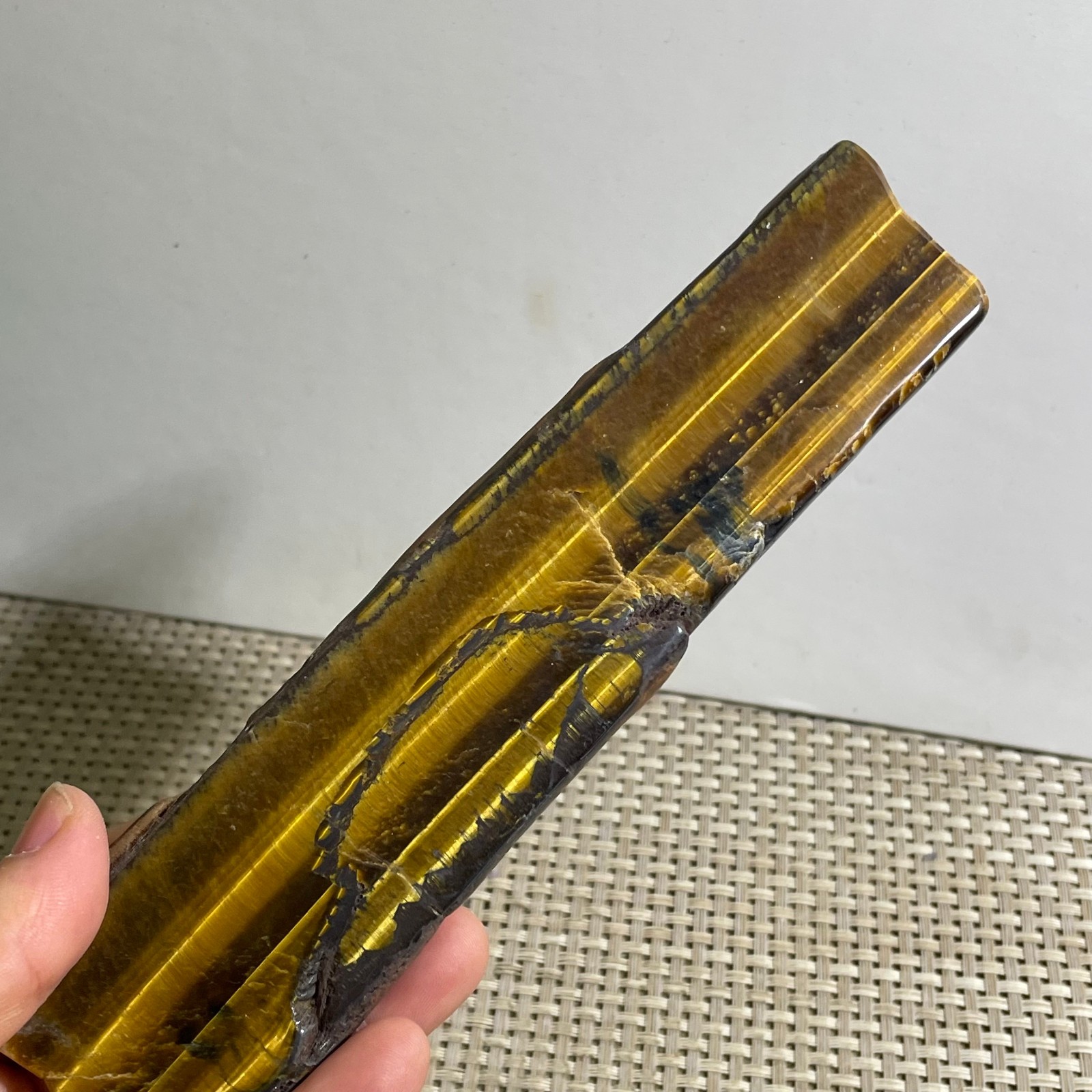 153g Natural tiger’s-eye Rough Raw Stone Rock Specimen Reiki healing