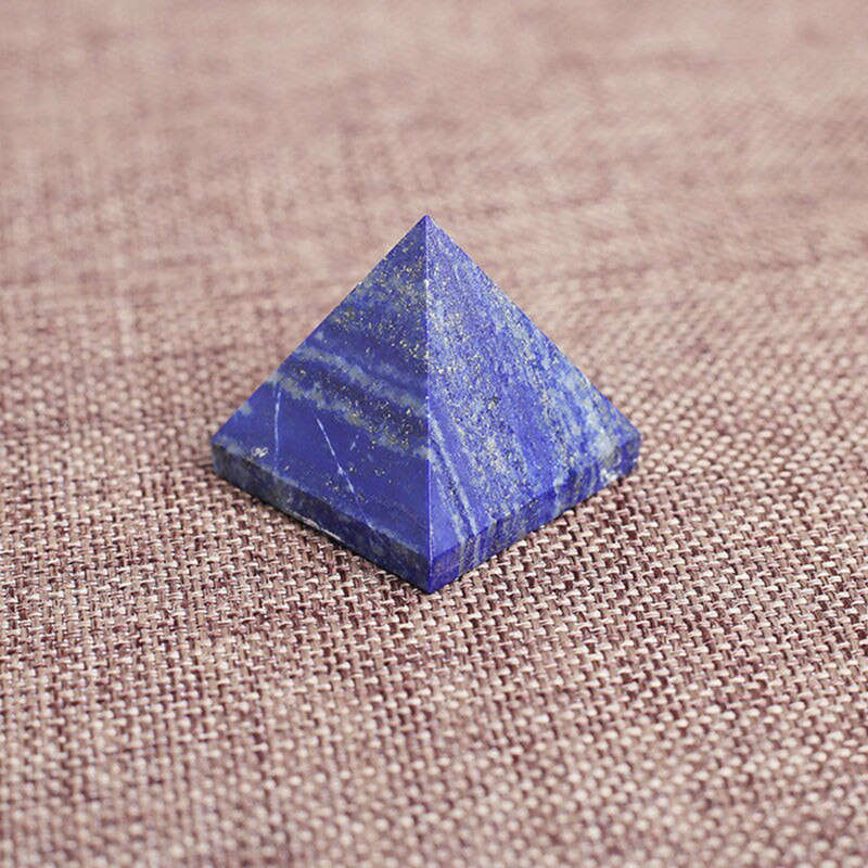 Natural Lapis Lazuli Quartz Crystal Orgonite Energy Pyramid Chakra Healing Stone