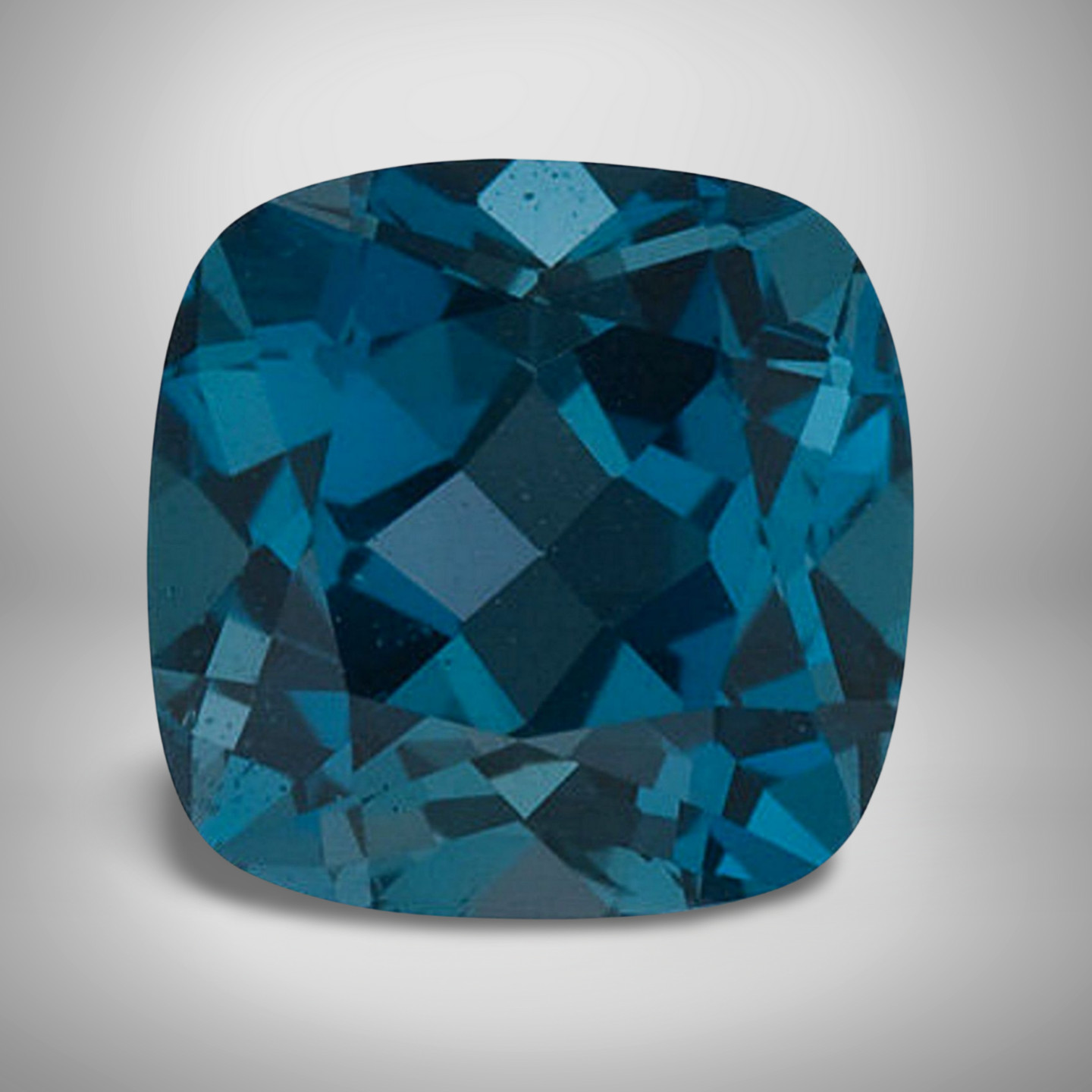 London Blue Topaz Cushion Cut Gemstone 0.61 Cts – 5 mm Calibrated Loose Gem