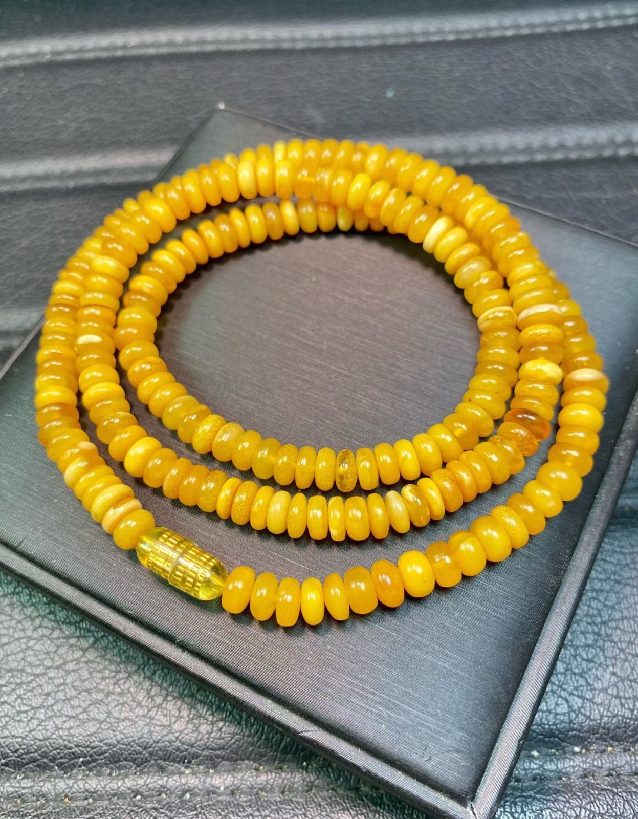 1pc Baltic Honey Amber Spacer Beaded Beautiful necklace 5-6mm