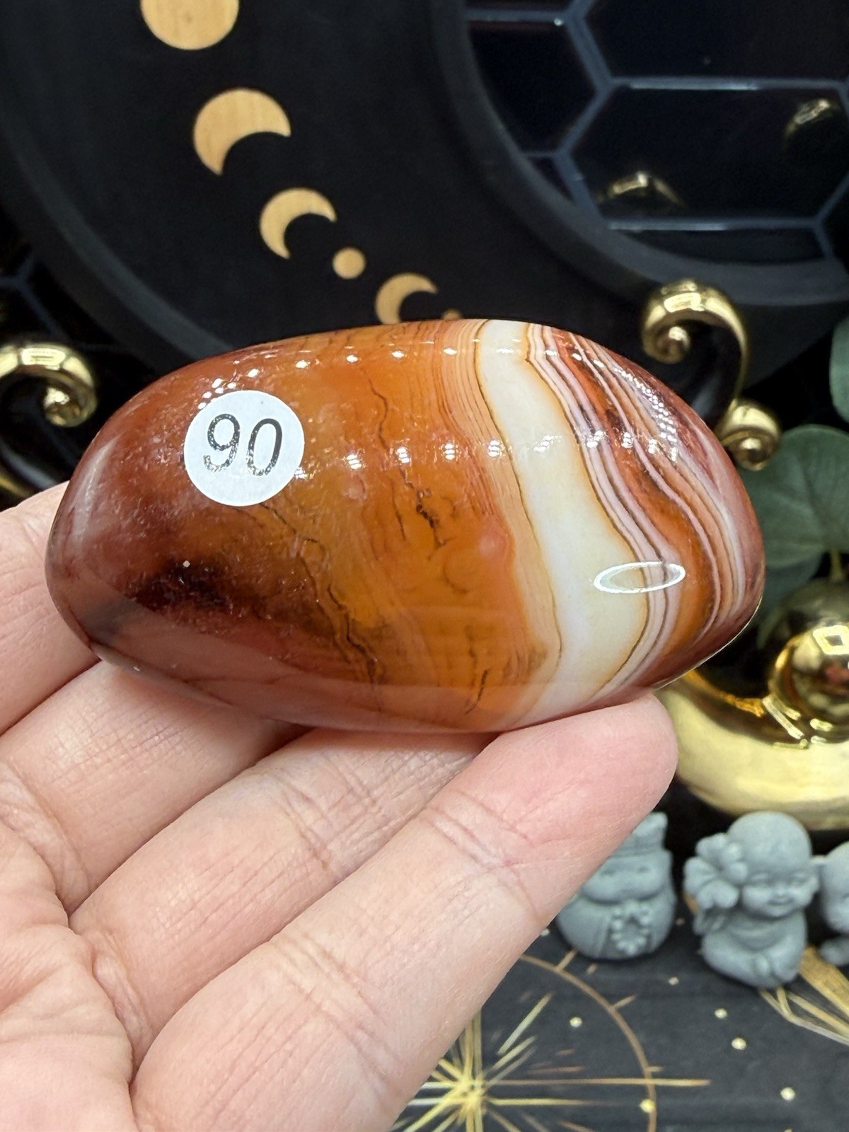 Natural Sardonyx Lg Palms/Freeform awesome patterns Free shipping