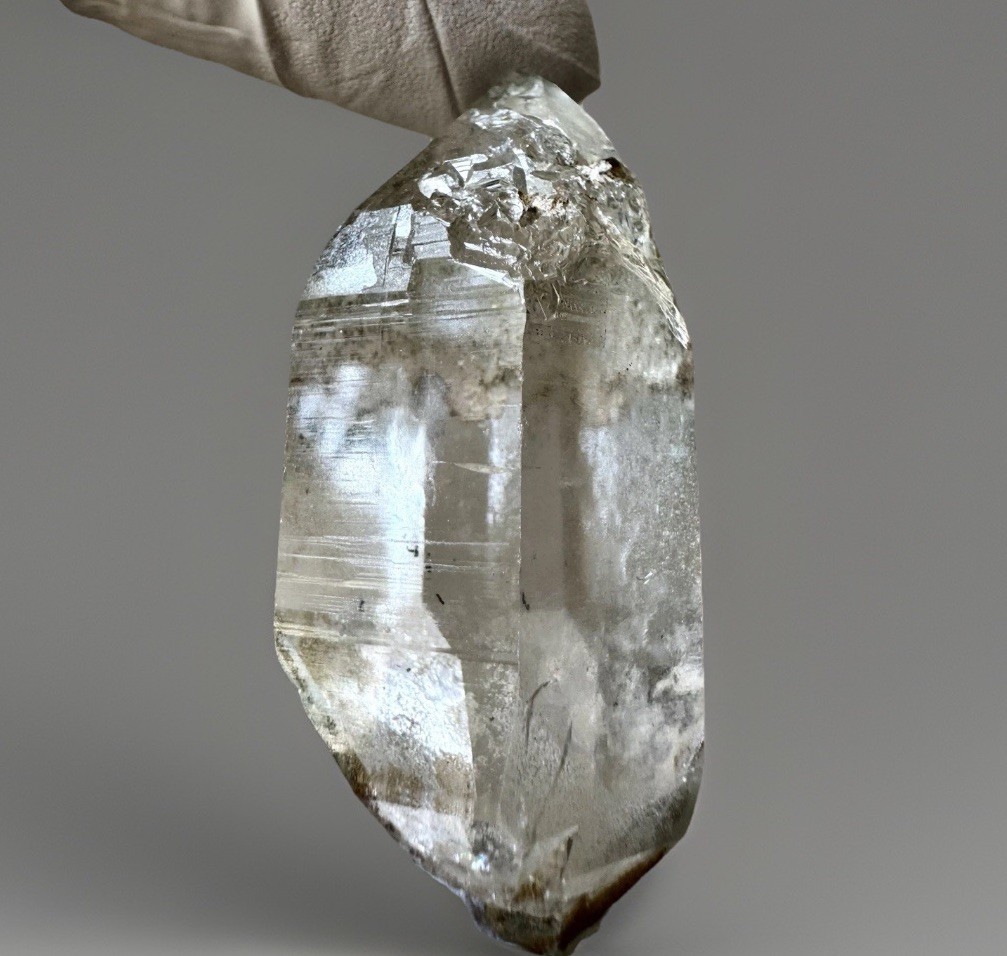 “Emerald Mist” Hashupi Himalayan Quartz Double Terminated Green Phantom Crystal