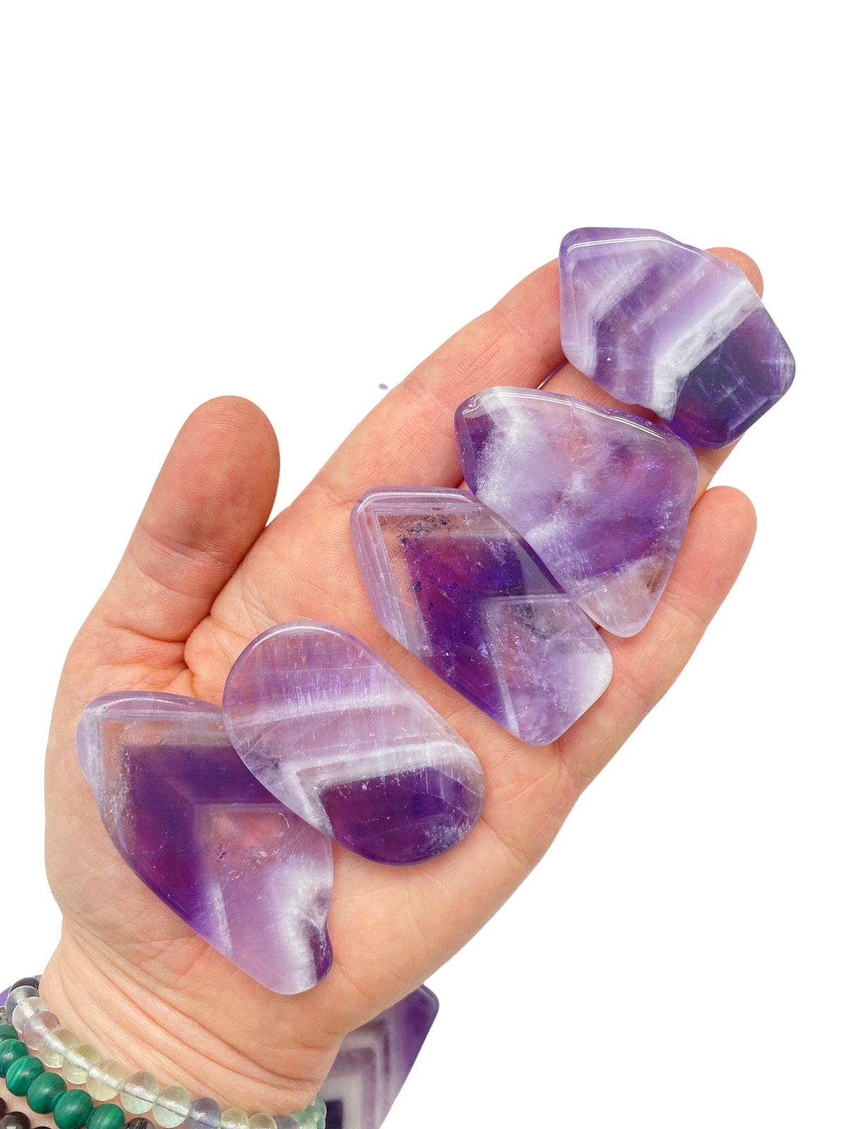 Chevron Amethyst Crystal Slice, Natural Amethyst from Zambia