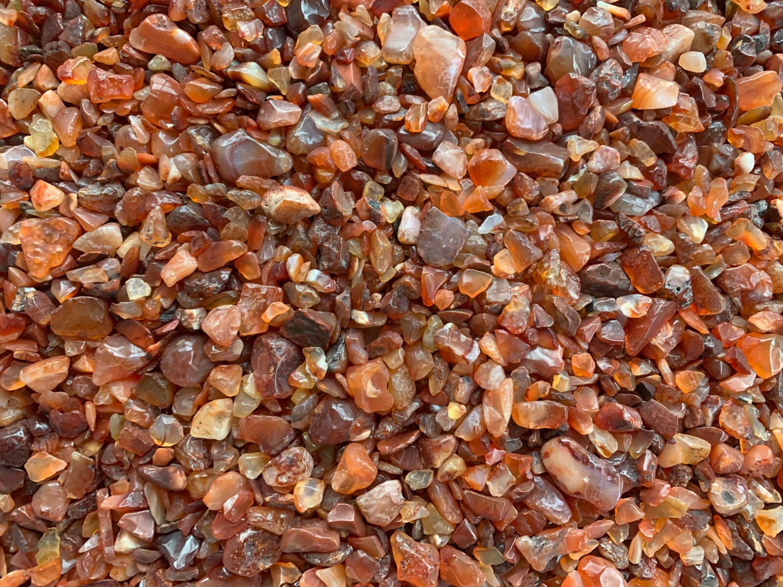 Grade A++ Carnelian Semi Tumbled Gemstone Mini Chips 8-25 mm, Wholesale Bulk Lot