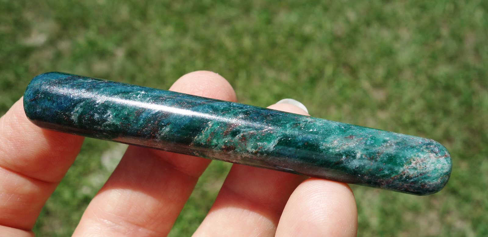 Fantastic Rare Green EMERALD Quartz Crystal MASSAGE Wand For Sale Brazil