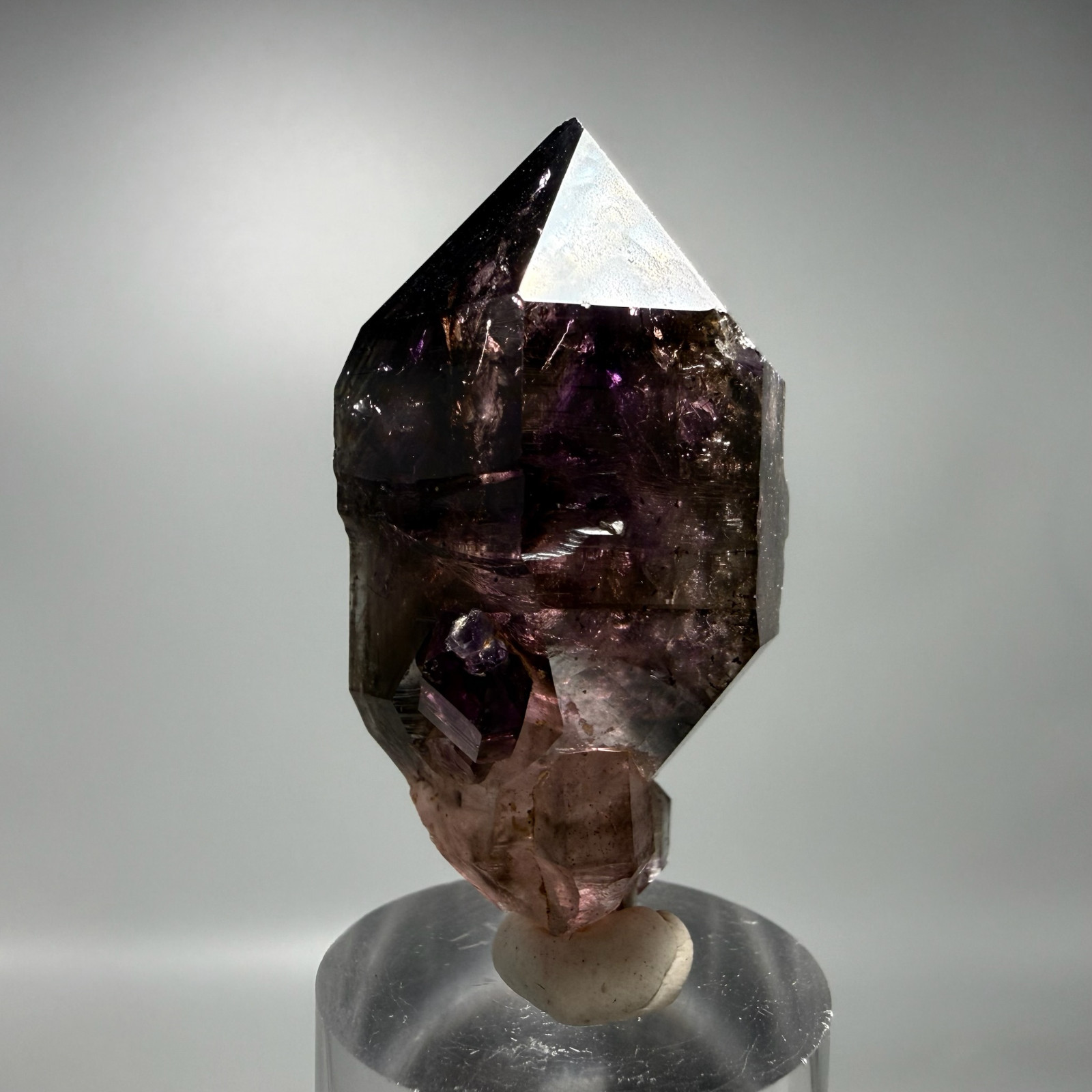 Moving Bubble! RARE Elestial ET Rainbow Grape Jelly Shangaan Amethyst Enhydro