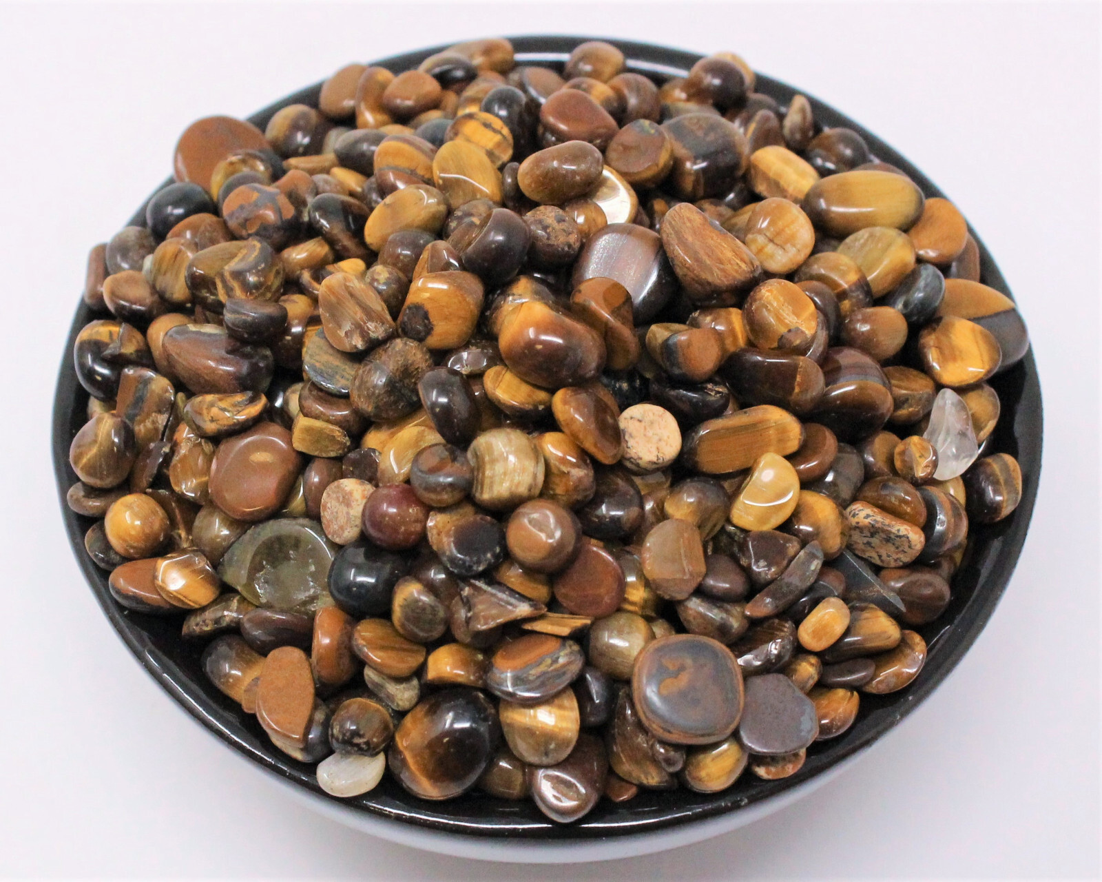 Gold Tiger Eye Semi Tumbled Gemstone Mini Chips 3-8 mm, ‘A’ Grade Wholesale Lots