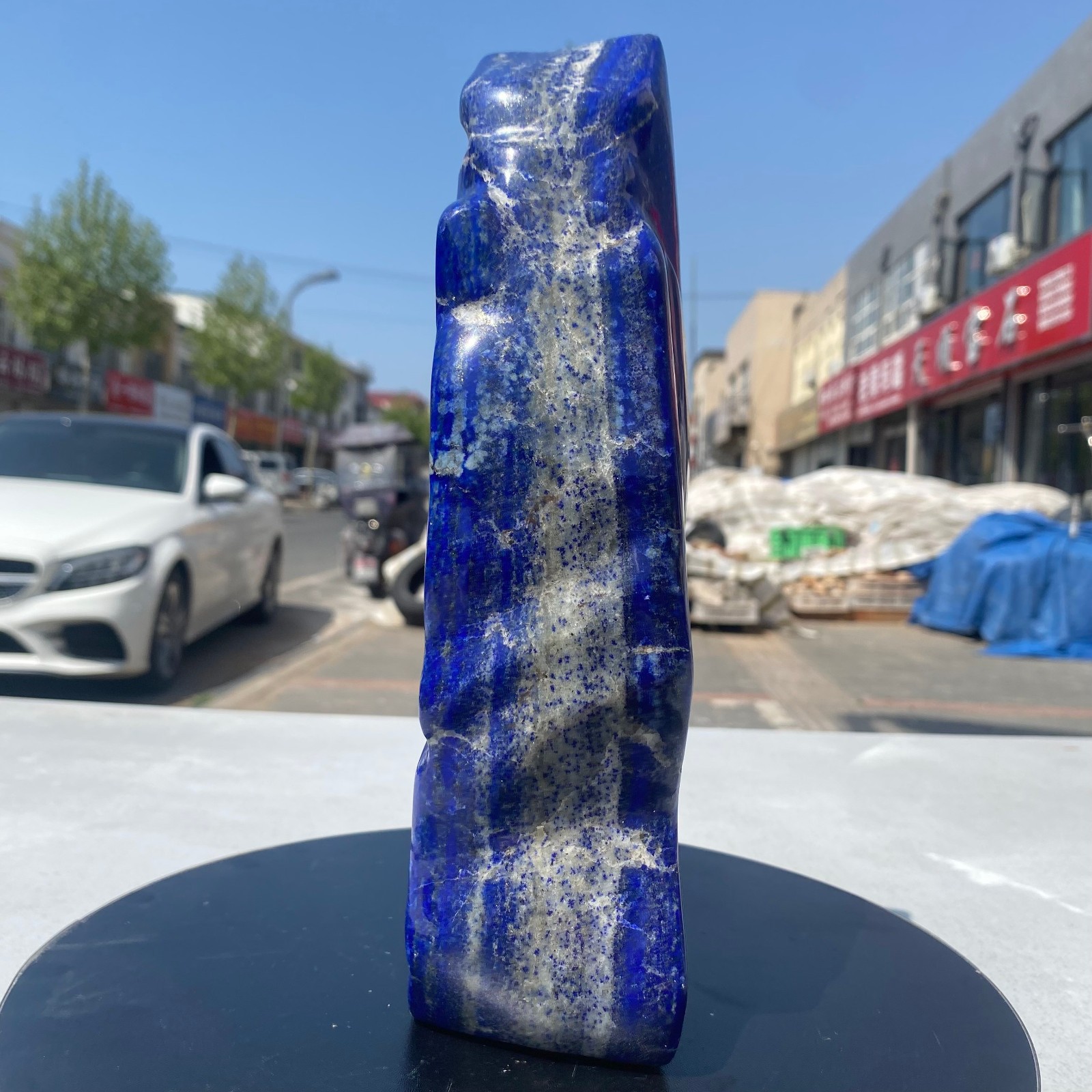 8.2LB Natural Stone Lapis Lazuli Freeform Polished Crystal Mineral Specimen