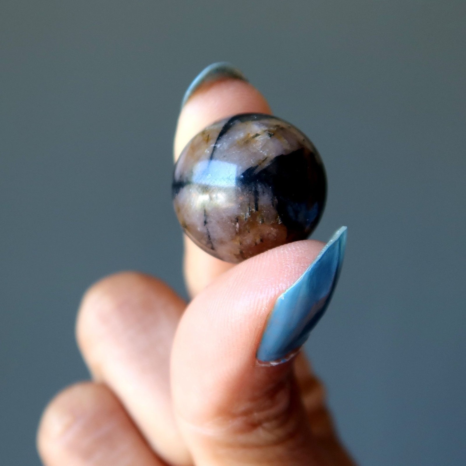 Chiastolite Sphere Christ Holy Cross Crystal Ball Protection Cross Stone Orbs