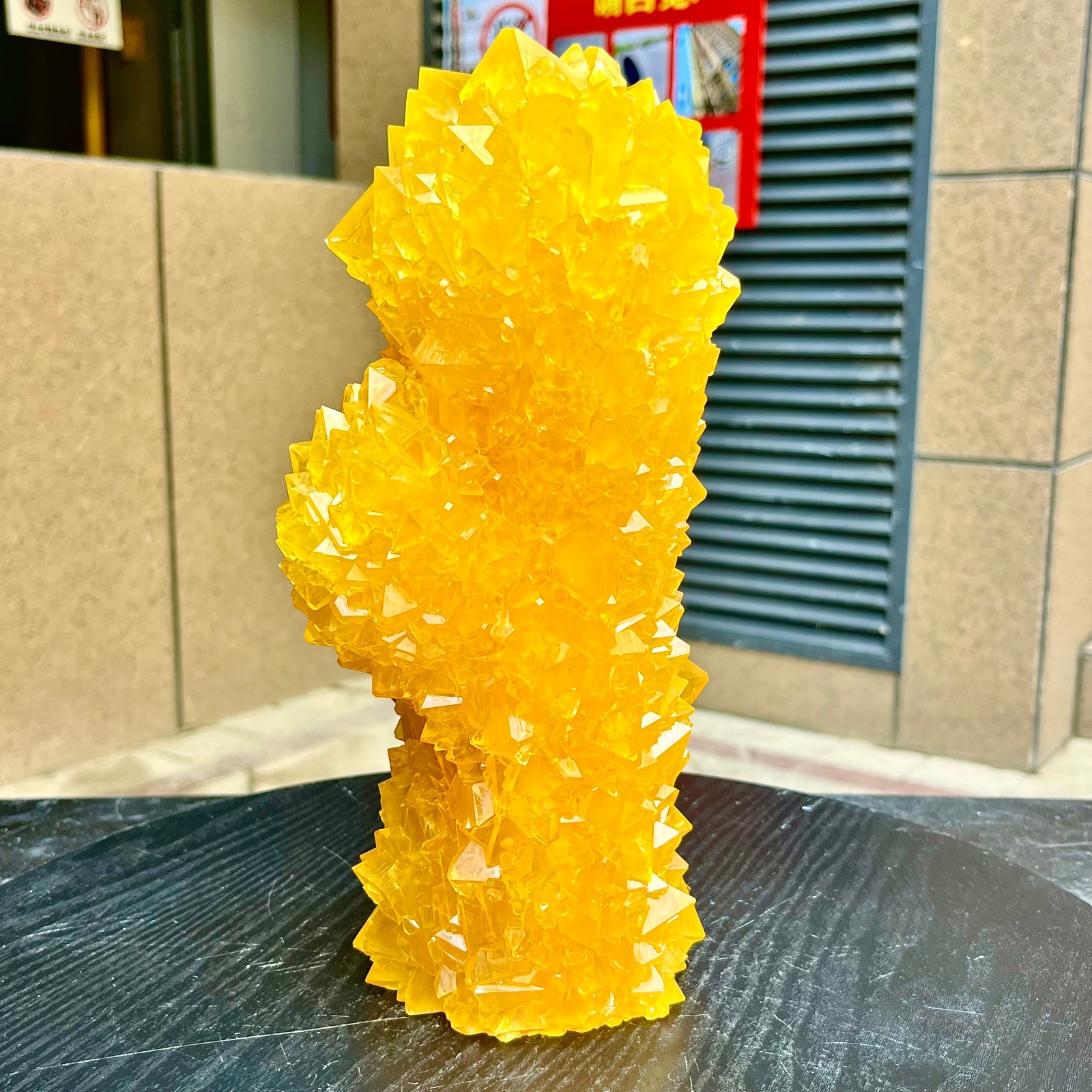 6.53LB Yellow Ghost Phantom Crystal Cluster Flower Raw Crystal Heal Quartz Decor