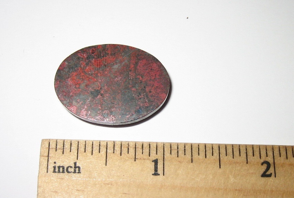 26mm x 18.5mm POLISHED NATURAL CUPRITE STONE CABOCHON FROM MEXICO 28.5carats *A