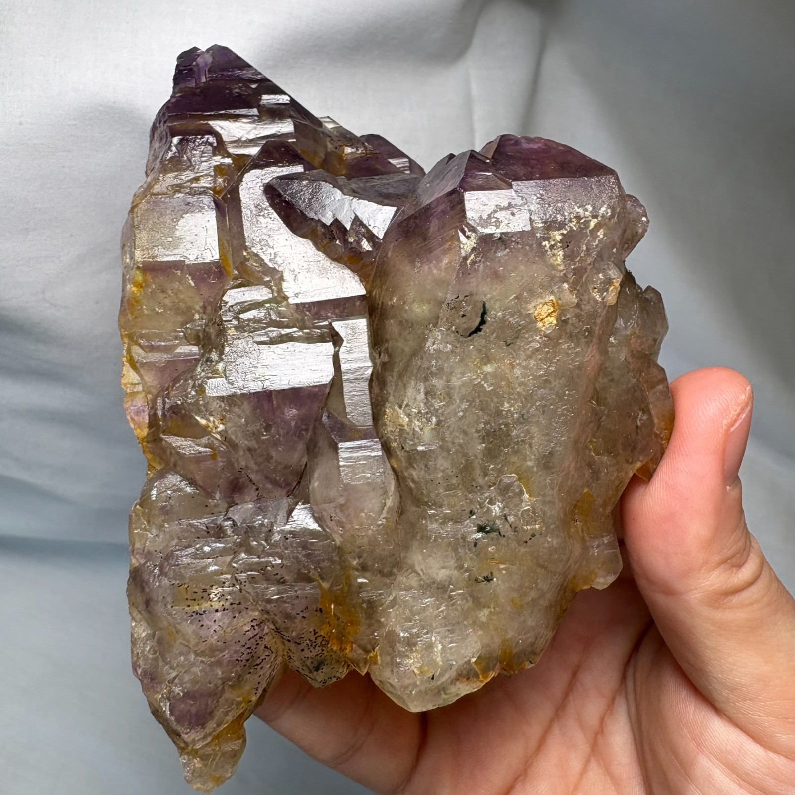 Large Double-Sided Cathedral Amethyst Cluster Crystal Specimen Heal Meditation