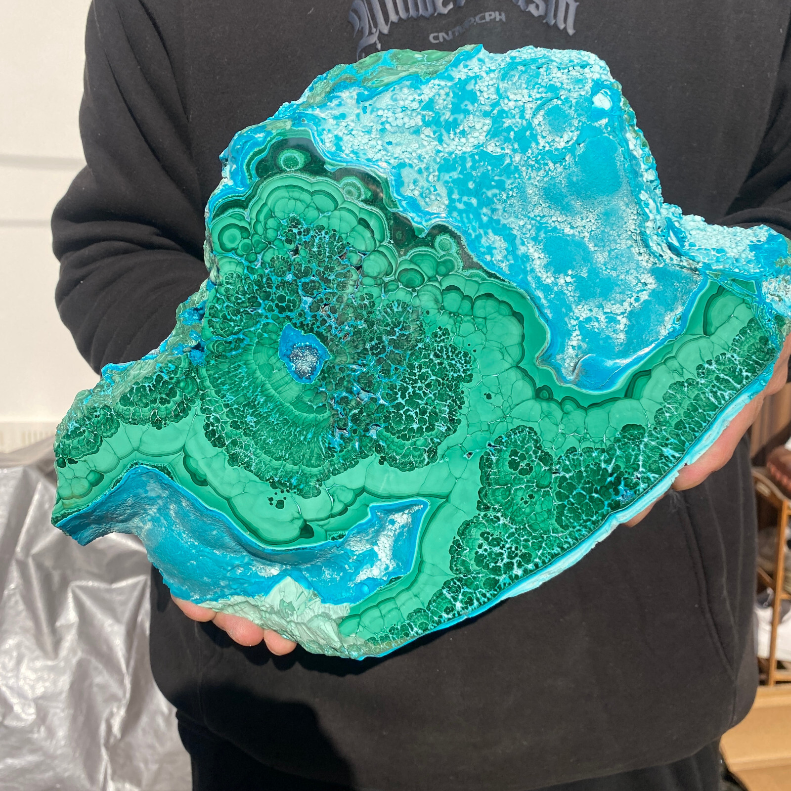 10LB Rare Natural Beautiful Chrysocolla/Malachite Crystal Gem Mineral Specimen