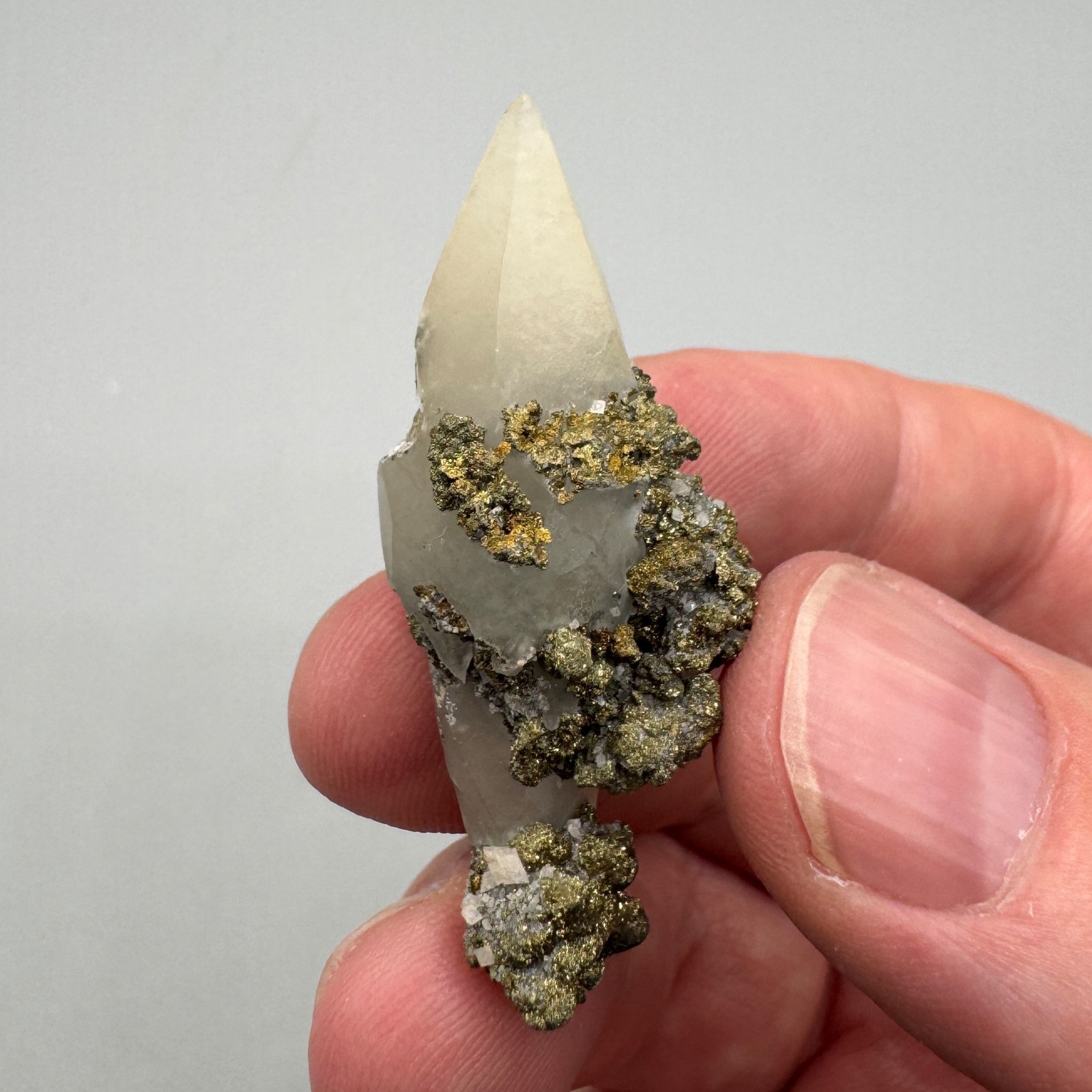 Calcite, Chalcopyrite from Sweetwater Mine, Missouri – Fine Mineral Specimen