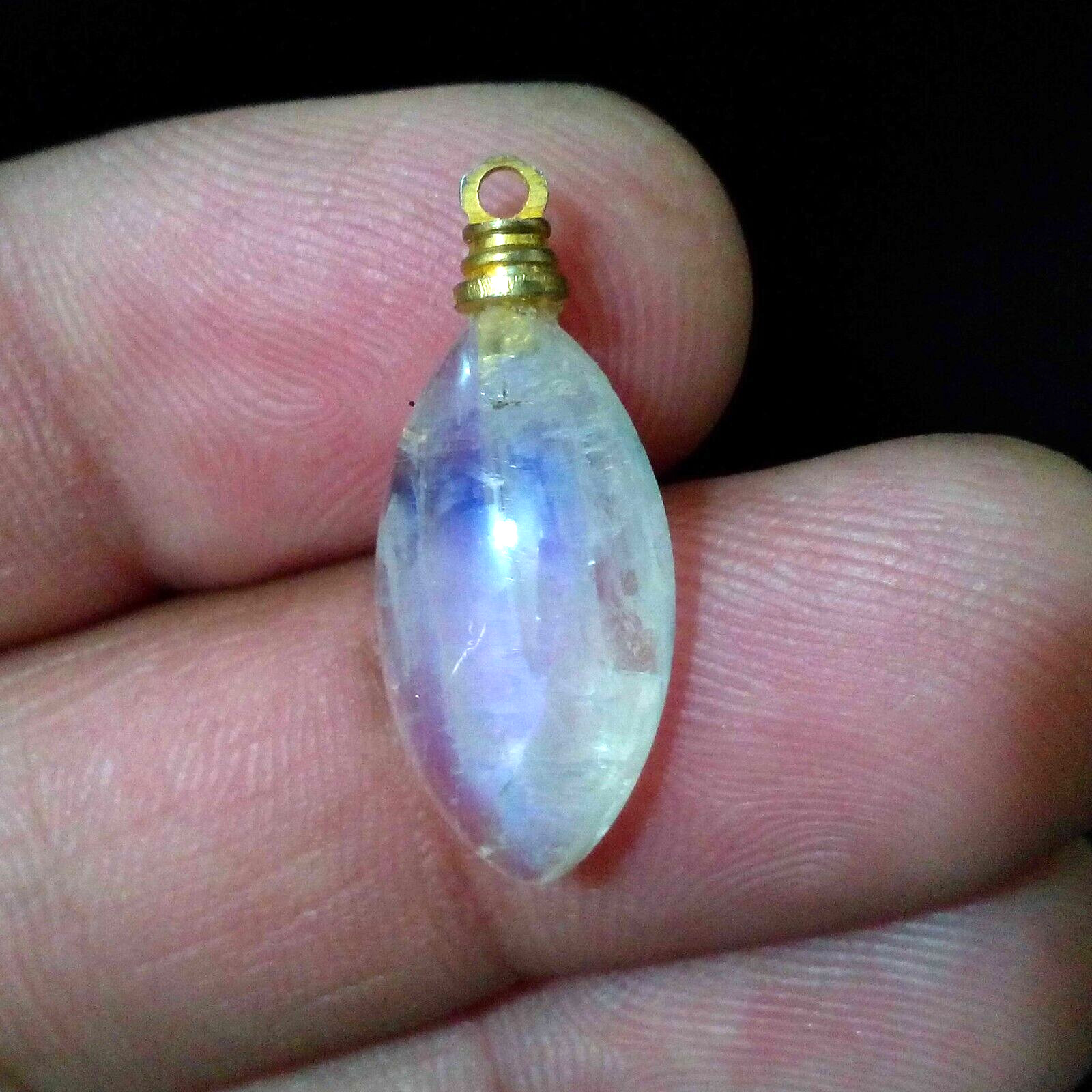 Attractive A+ Rainbow Moonstone Cabochon Drill Marquise 11.50 Crt Loose Gemstone
