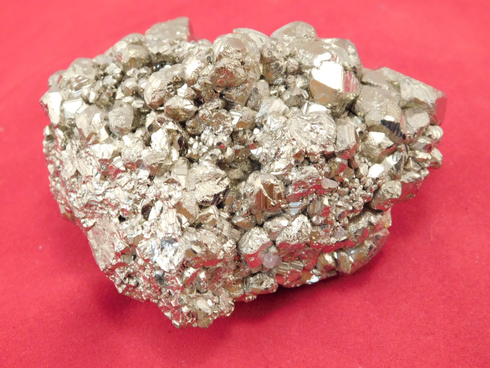Larger! RHOMBIC PYRITE Crystals Cluster 100% Natural Peru 341gr