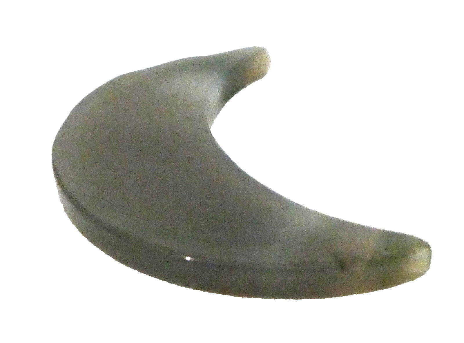 Natural Stone Crescent Cut, Gemstone?, Jasper?, 3 1/4″ Across