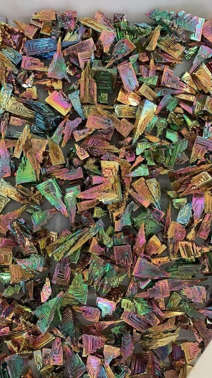 Bismuth Crystal Tower Aurora Bismuth Stone Mineral Specimen Desk Desk Decoration