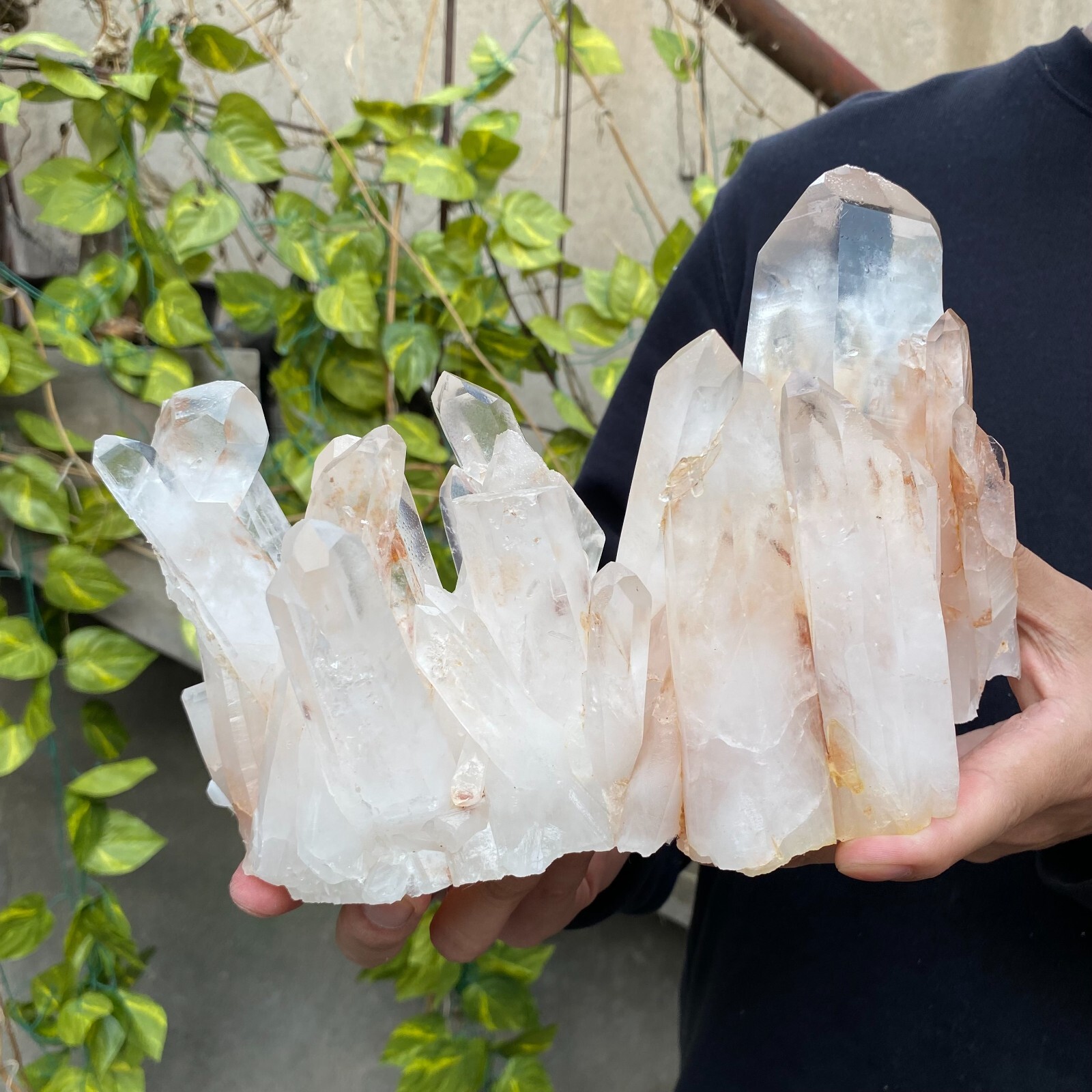 7.2lb Natural Clear White quart Crystal Cluster Raw Healing Specimen