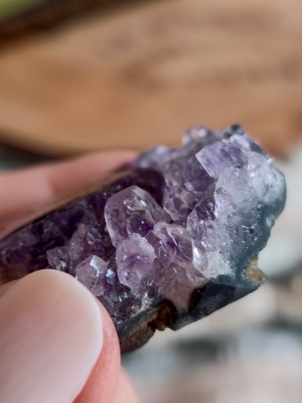Rare Stalactite Amethyst, Uruguay, Eye Amethyst Zoning Crystal Purple Specimen