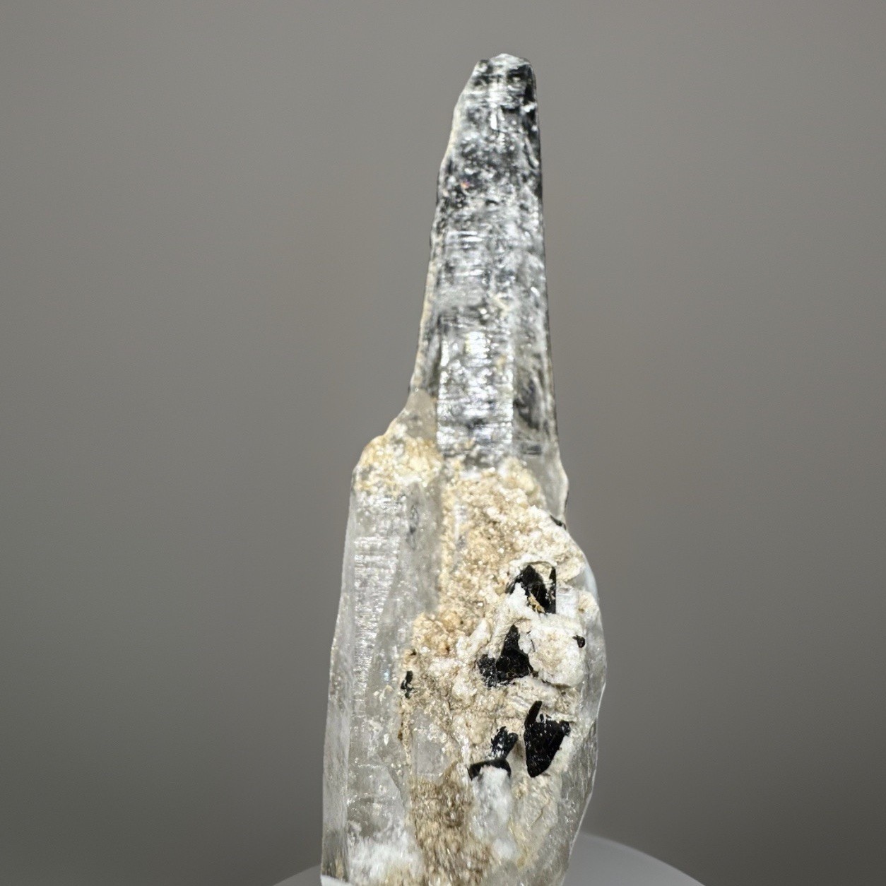 “White Summit” Hashupi Himalayan Quartz Elongated Spear-point Slender Crystal