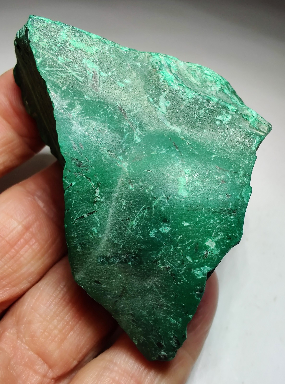 Malachite specimen with great banding. Kolwezi, D.R Congo. 191 grams.