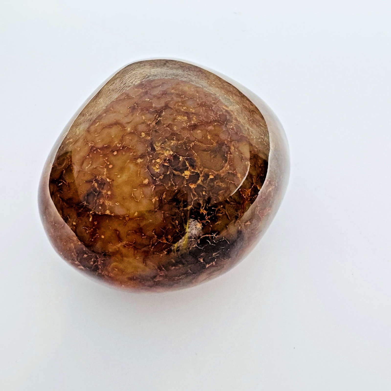 Large Carnelian Agate Freeform Polished Stone Madagascar 2.7lb Crystal Decor