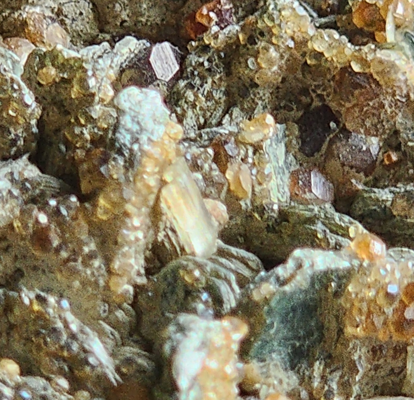 Fine Gemmy Grossular Garnet var Hessonite On Matrix from Italy Ex Kay Robertson