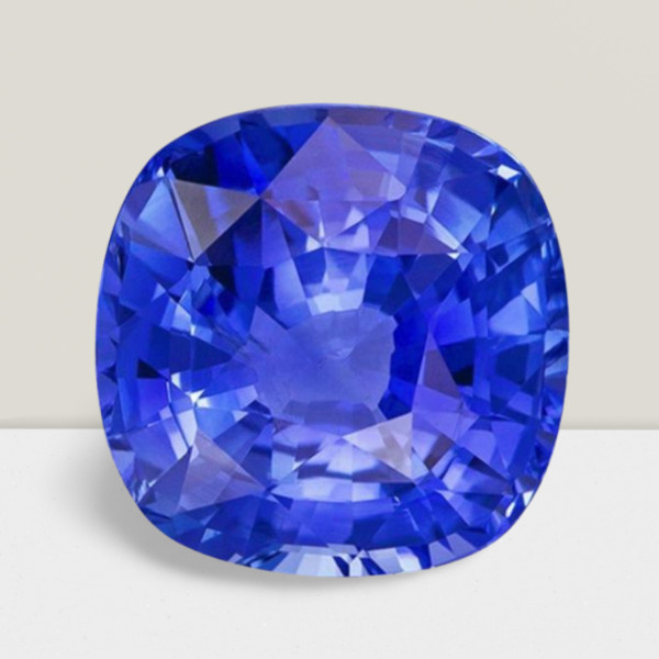 Blue Sapphire Cushion Cut Gemstone 4.2 Cts – 10 mm Flawless Loose Gem