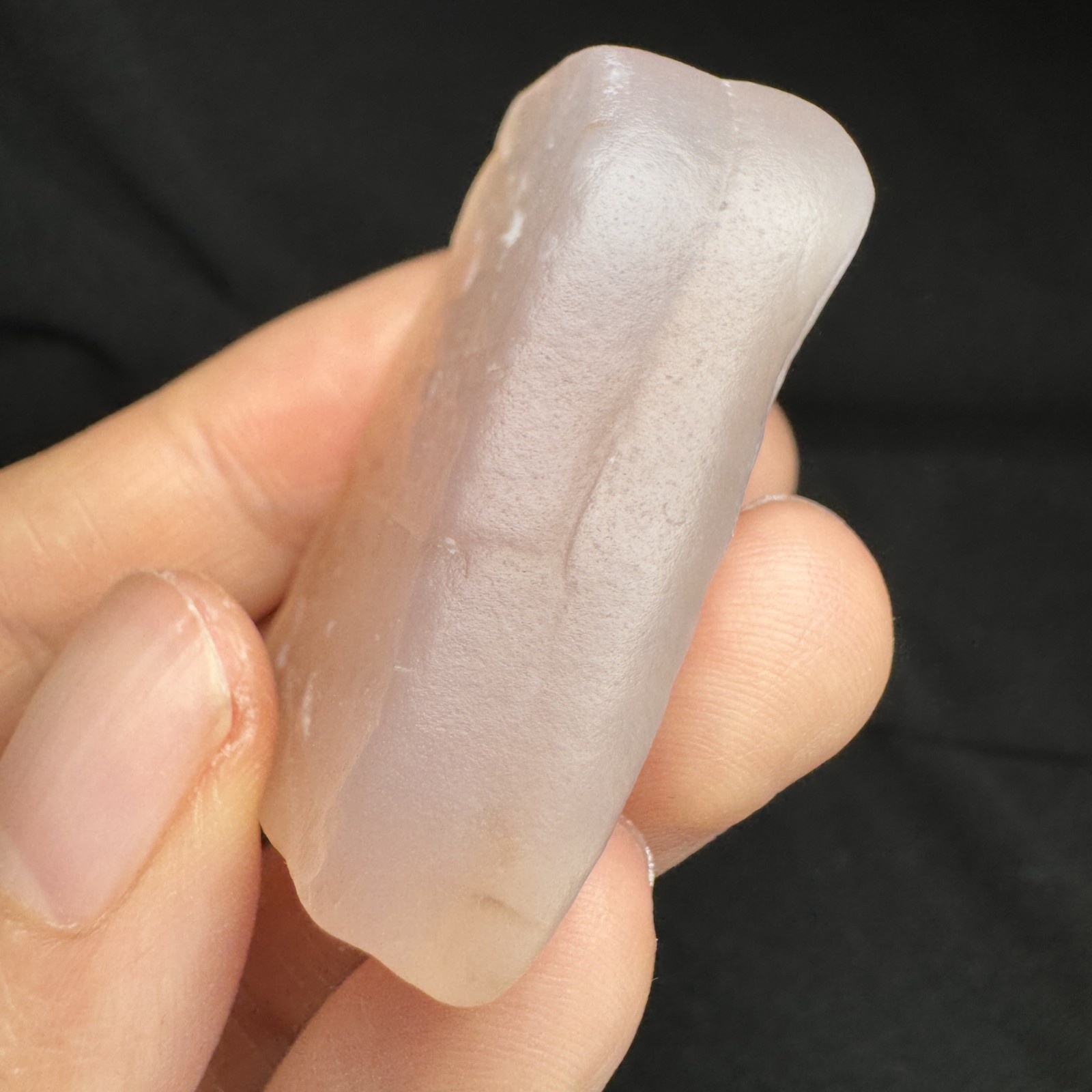 4.4cm/31g Raw & Natural Alxa Gobi Icy-Pink Agate, Inner Mongolia-5917