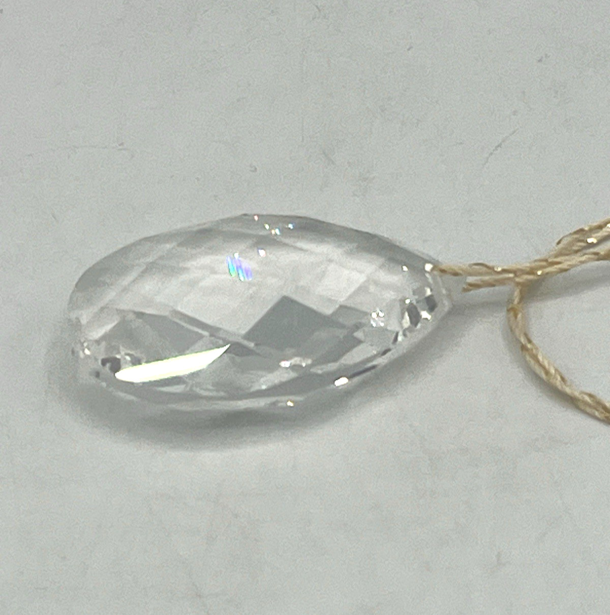 4 Swarovski Spectra Crystals 2 Different Cut Teardrops 1 Octagon 1 Pendalogue