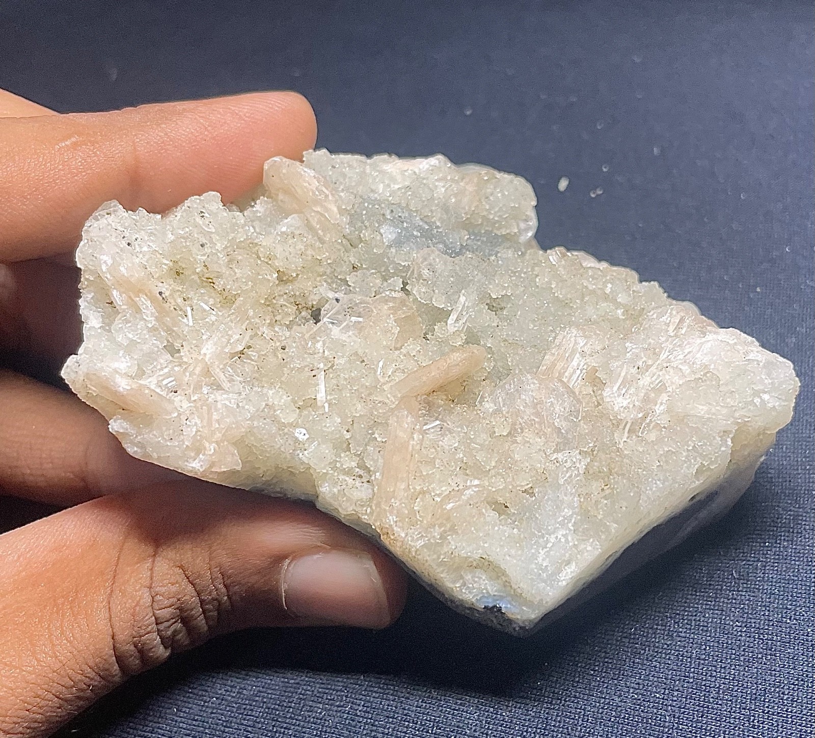 APPOLLITE NATURAL CRYASTALS ALSO STIBITE NATURAL STONE AND STUNNING CLUSTER