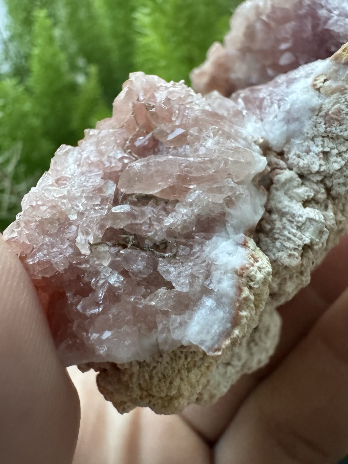 186g Grade A PINK AMETHYST GEODE -La Patagonia Argentina, El Choique Mine