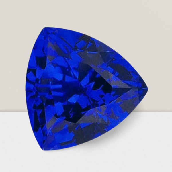 Blue Sapphire Trillion Cut Gemstone 0.16 Cts – 4 mm Flawless Loose Gem