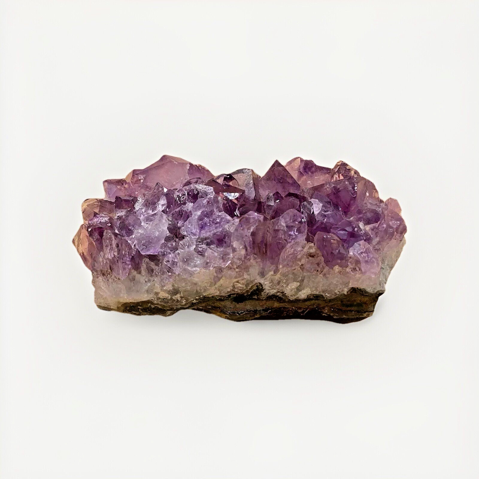 Amethyst Geode Natural Light Purple Quartz Cluster 4″ x 2″ Gemstone Display