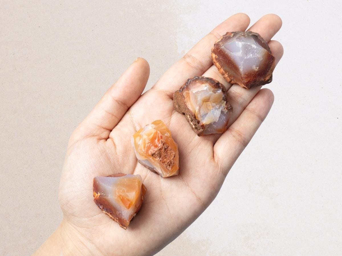 Carnelian Raw Stone Natural Rough Crystal Mineral Specimen Collector Stone Gift