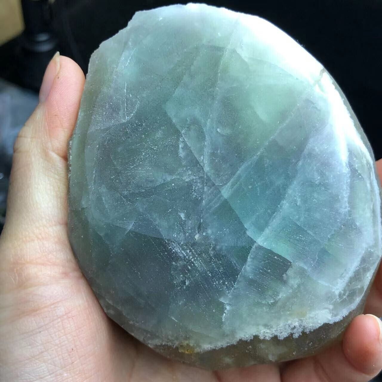 454g Rare Translucent Deep Yellow Spherical Fluorite Crystal Mineral Specimen