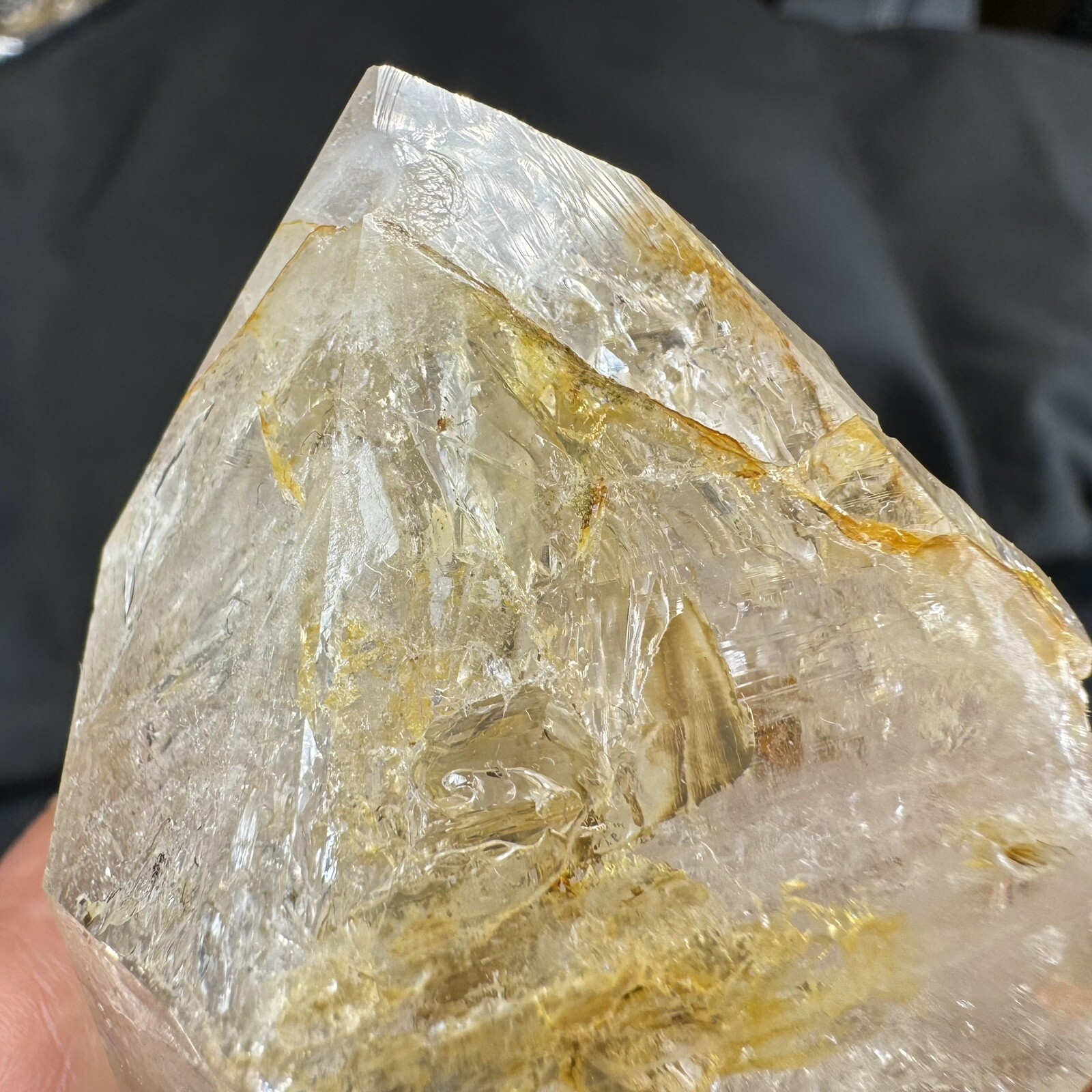 Herkimer Diamond Quartz Crystal Point / from New York