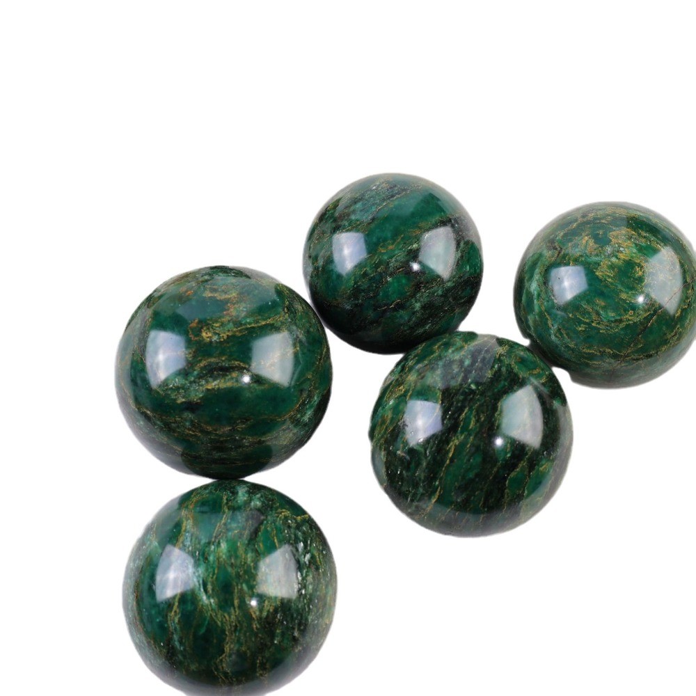 Natural Emerald Crystal Ball Sphere Polished Gemstone Home Decor Gift 5cm 1pcs