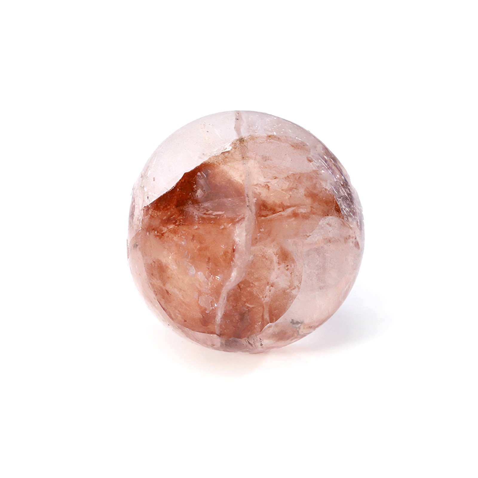 Himalayan Crystal Quartz Sphere Ball Clear Pink Glassy 18-19mm