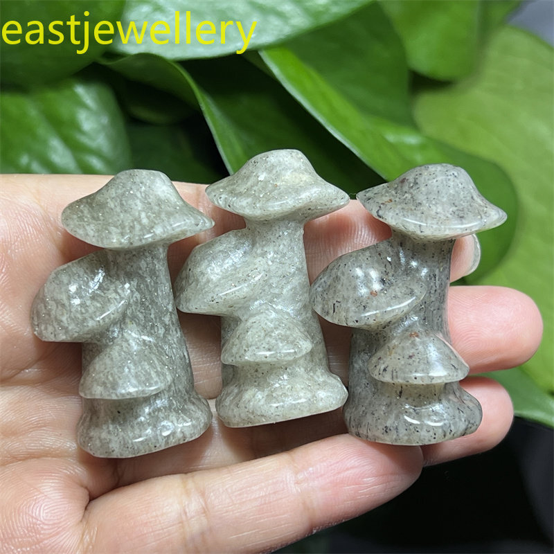 1pc Natural white Phantom Mushroom Skull gem Quartz Crystal Skull Random 1.5″