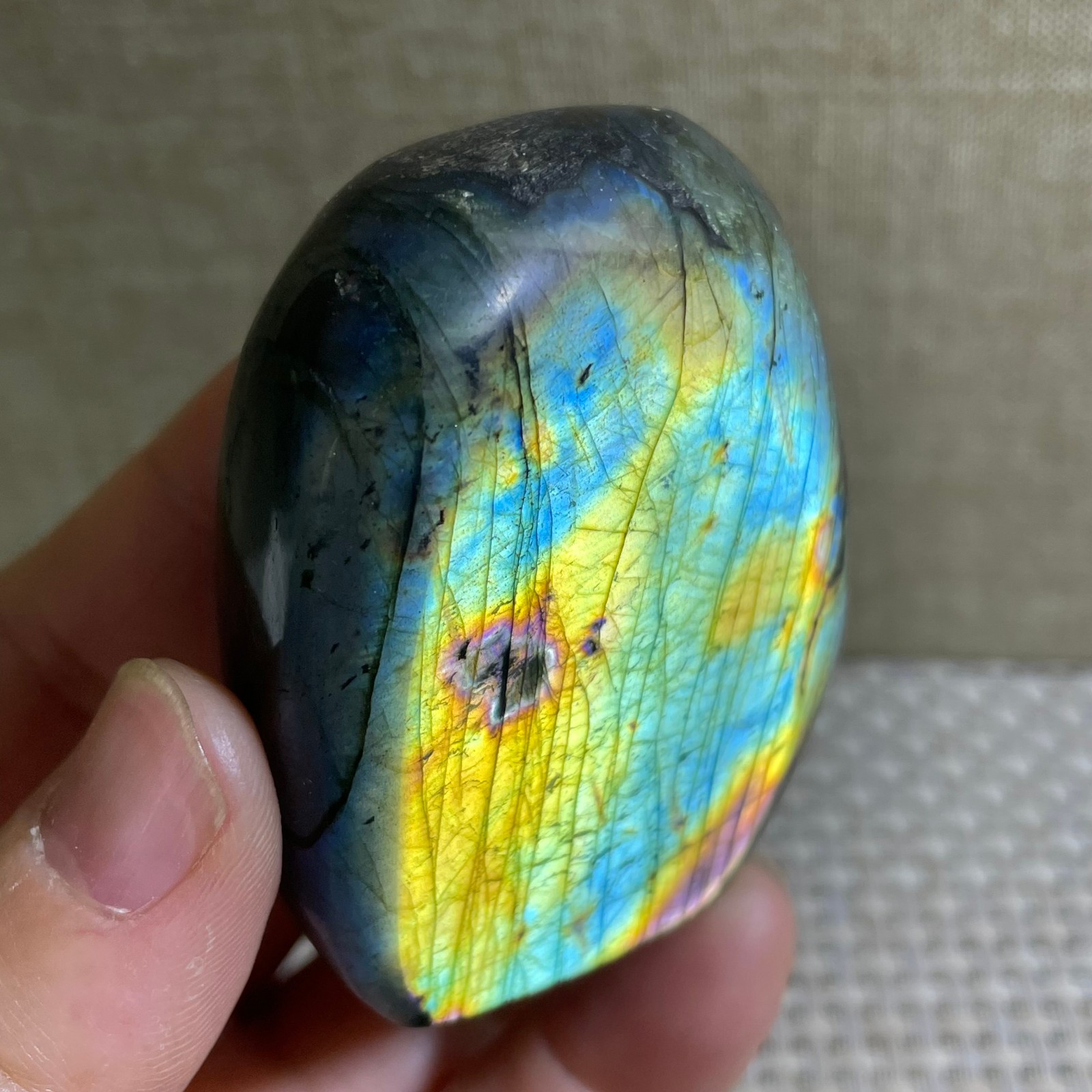 Natural Labradorite Crystal gemstone rough original Specimen 120g
