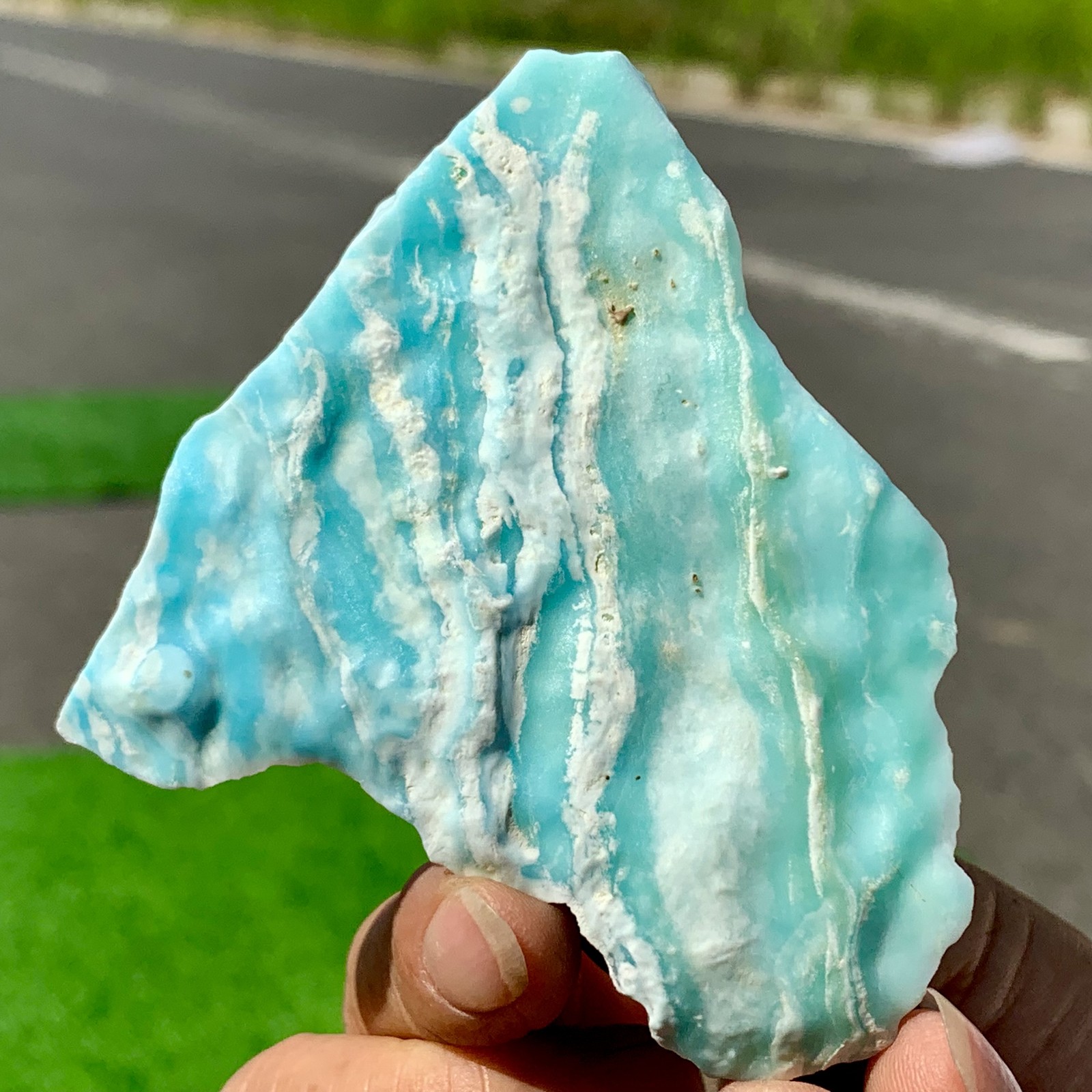 62G Natural larimar/hemimorphite Gorgeous rough raw Crystal Mineral Specimen
