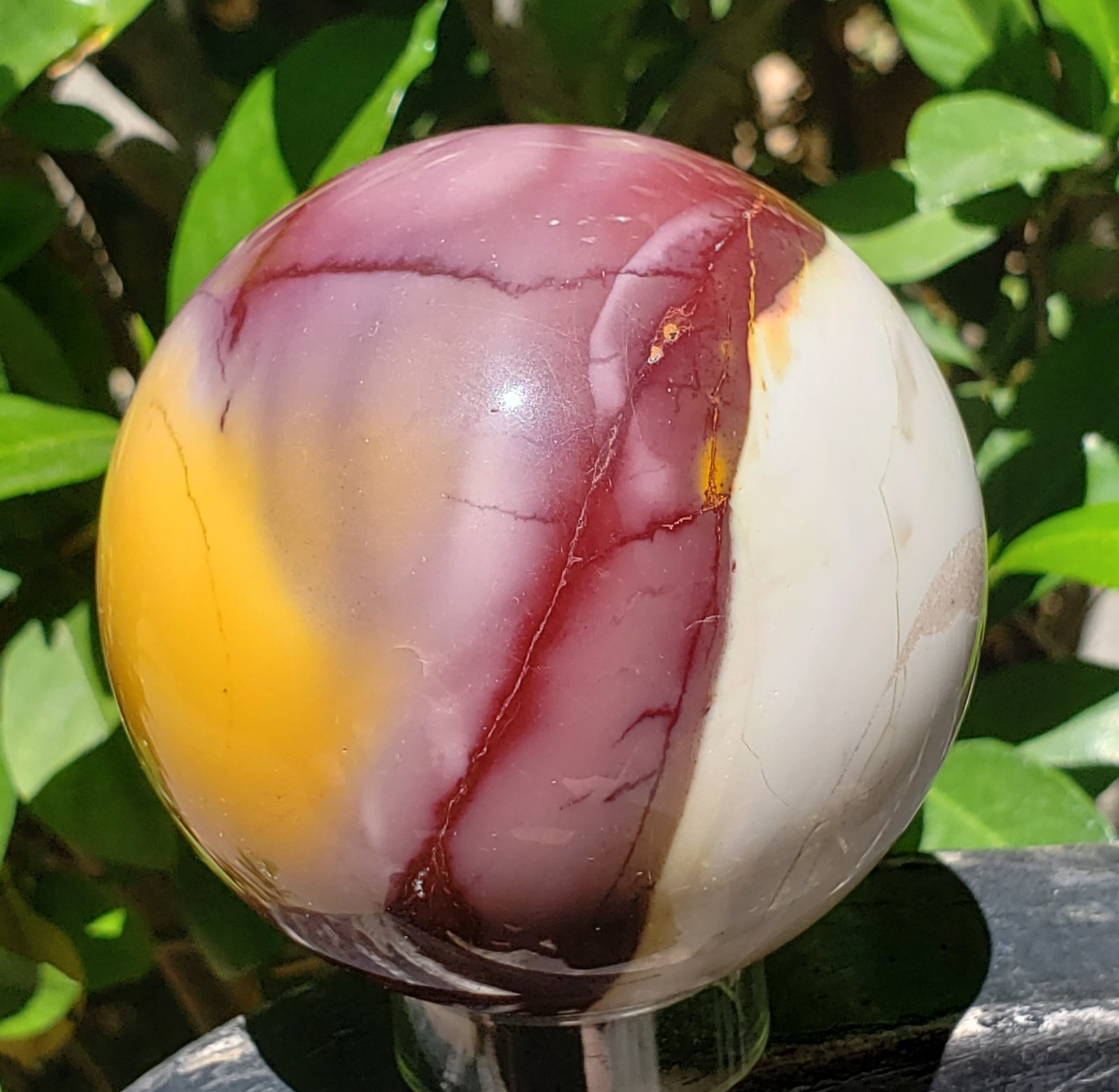 2.75″ Mookaite Jasper Crystal Sphere Ball Orb, 438g or 15.5 oz