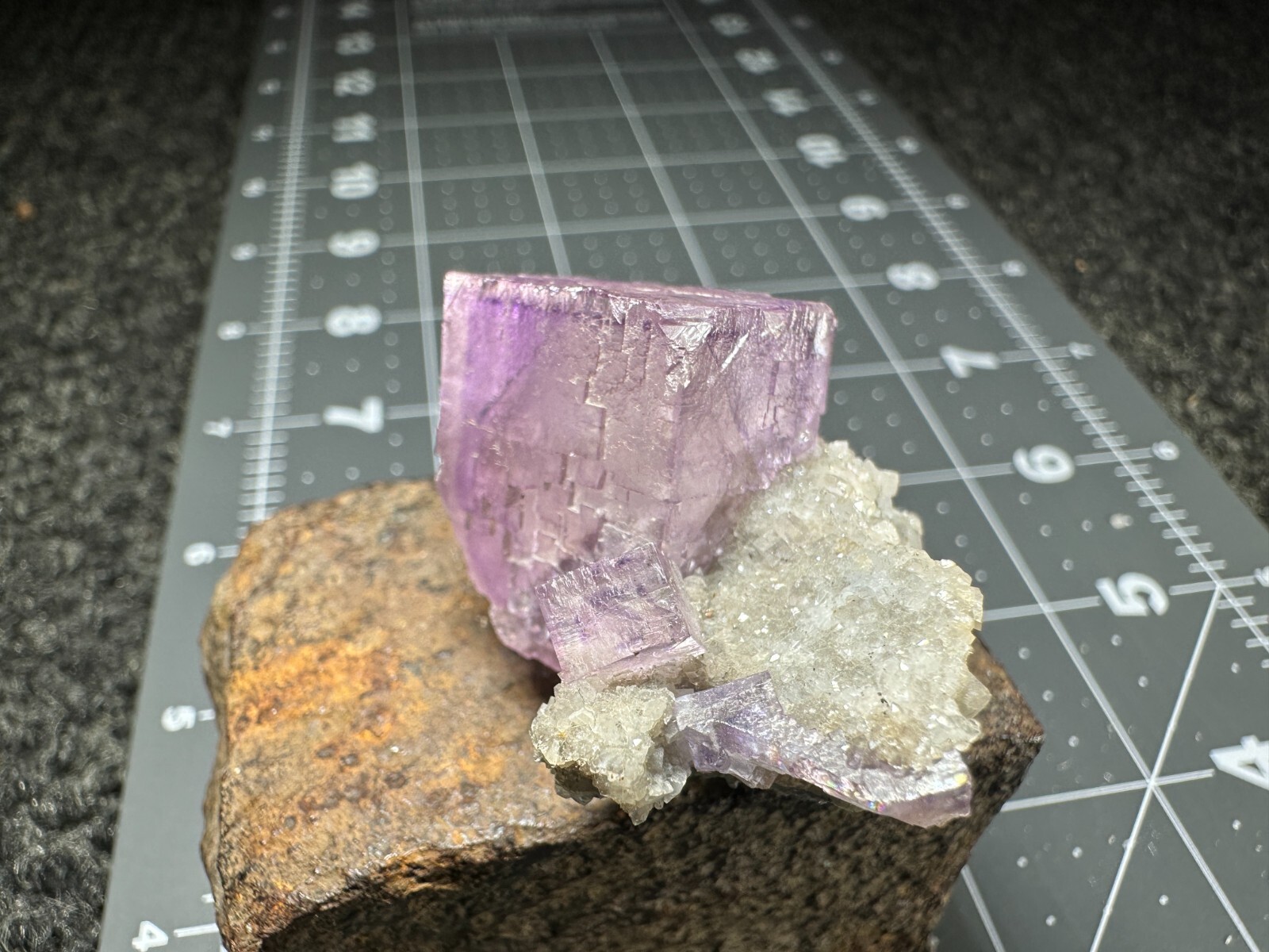 ➤Natural PURPLE FLUORITE CRYSTALS on DOLOMITE CRYSTALS Elmwood Mine TN VIDEO➤033