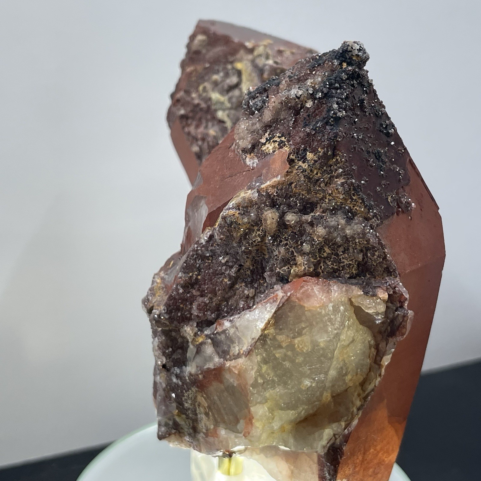 Crystal Red Hematite on Quartz Morocco 644g