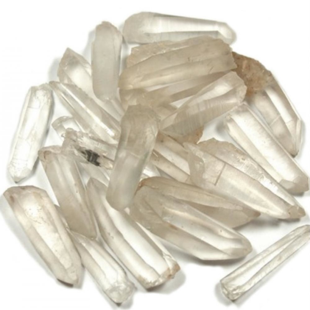 Lemurian Crystal Points Clear Quartz Mixed Grade/Sizes Wholesale Bulk 1Lb Brazil