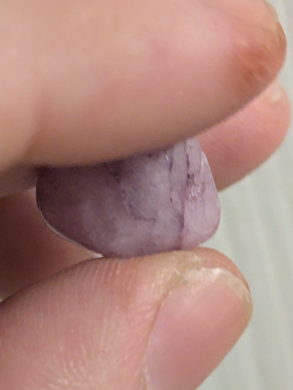 Small Light Purple/Lilac Tumbled Stone Likely From My 25-30 Year Old Collection