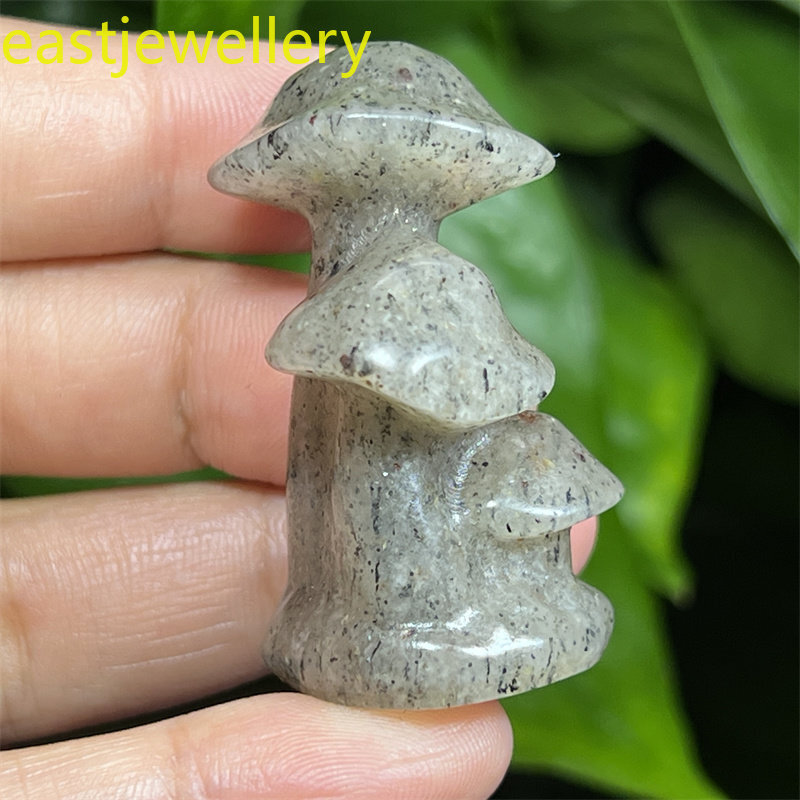 1pc Natural white Phantom Mushroom Skull gem Quartz Crystal Skull Random 1.5″